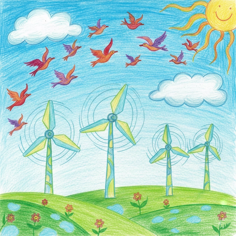 Tranh vẽ tiết kiệm năng lượng cho học sinh