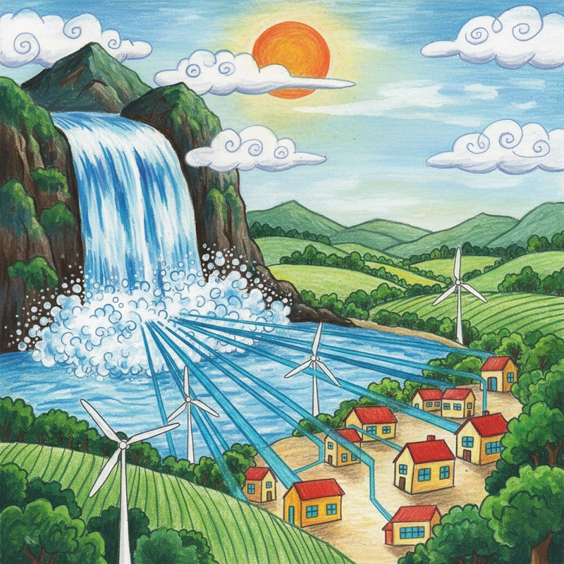 Tranh vẽ tiết kiệm năng lượng cho trường học