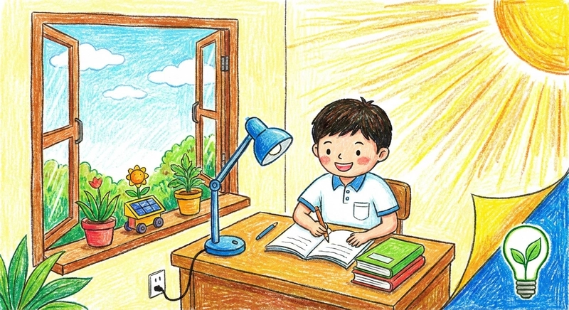 Tranh vẽ tiết kiệm năng lượng truyền cảm hứng