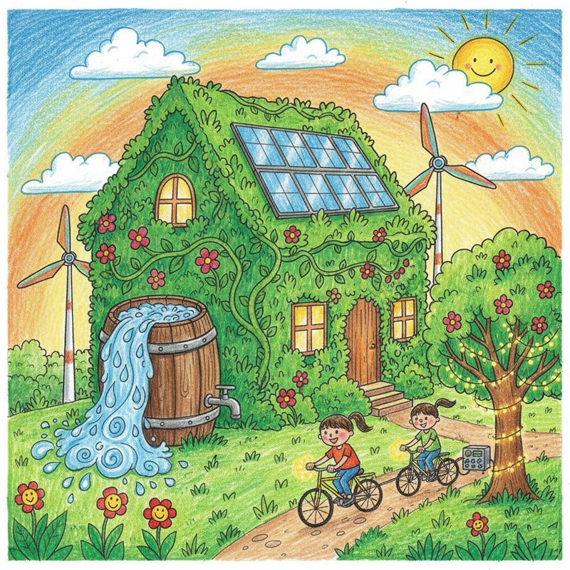 Vẽ tranh tiết kiệm năng lượng ở trường học