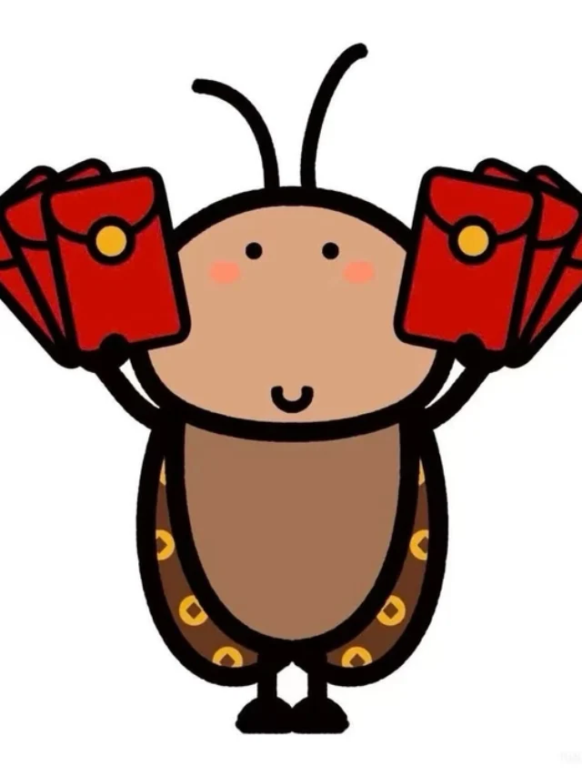 Sticker con gián phong cách vui nhộn