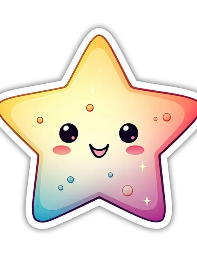 Sticker hình ngôi sao dùng cho planner