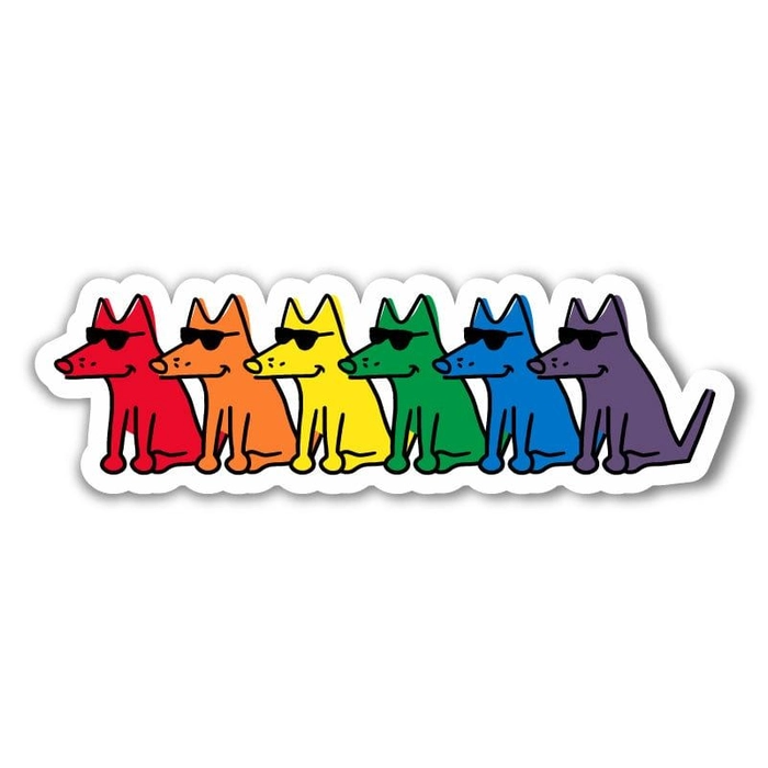 LGBT flag sticker cho dân mê sticker