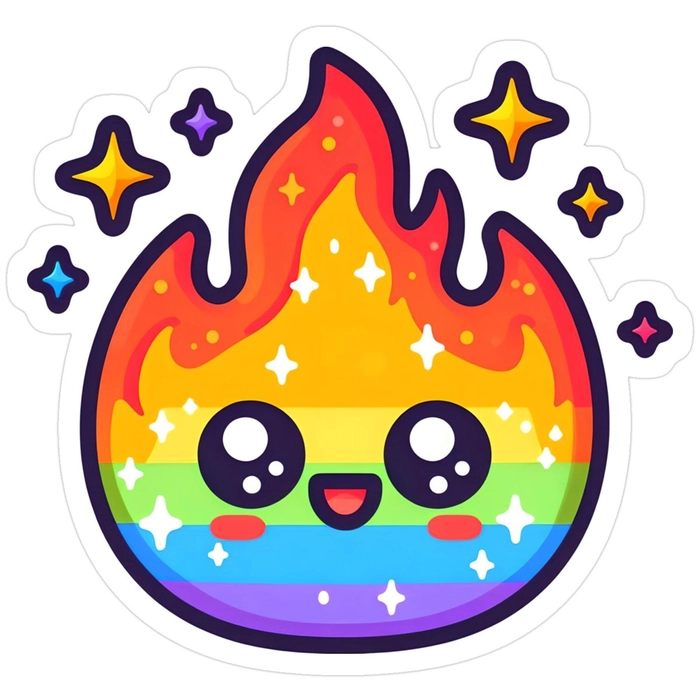 LGBT flag sticker cho không gian cá nhân