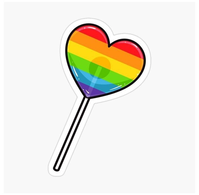 LGBT flag sticker phong cách nhẹ nhàng