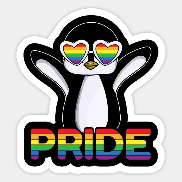 LGBT flag sticker thể hiện bản sắc