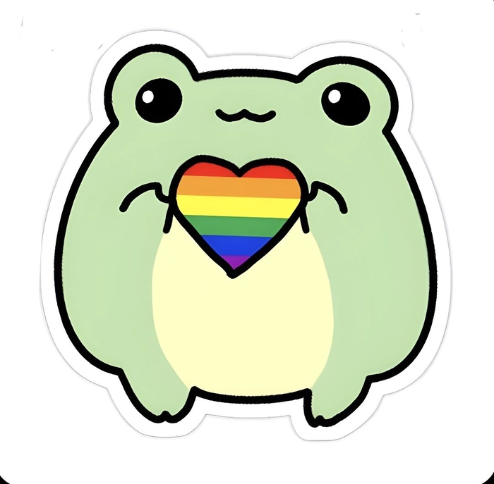 LGBT flag sticker trang trí ghi chú