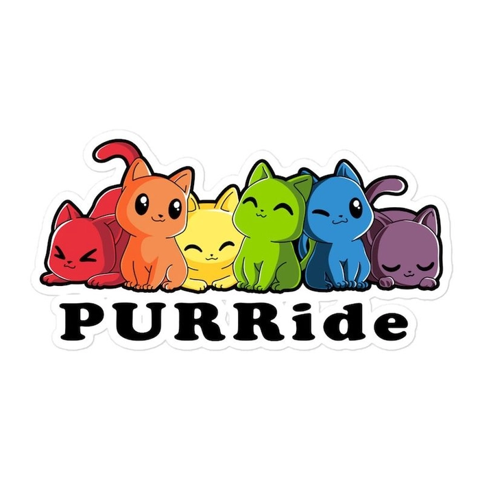 LGBT flag sticker trang trí sổ tay