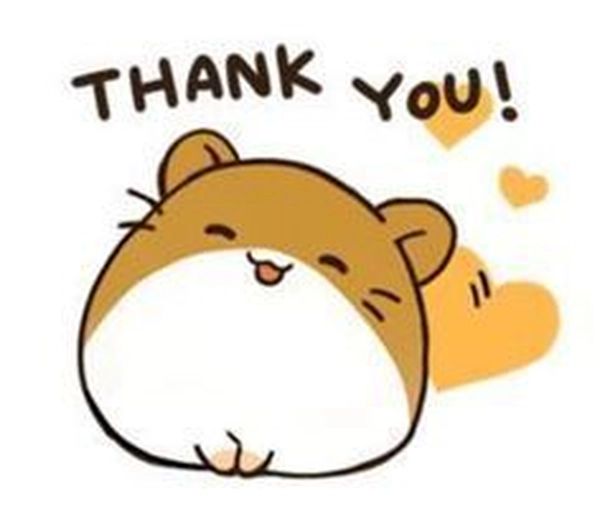 Sticker cảm ơn động vui nhộn