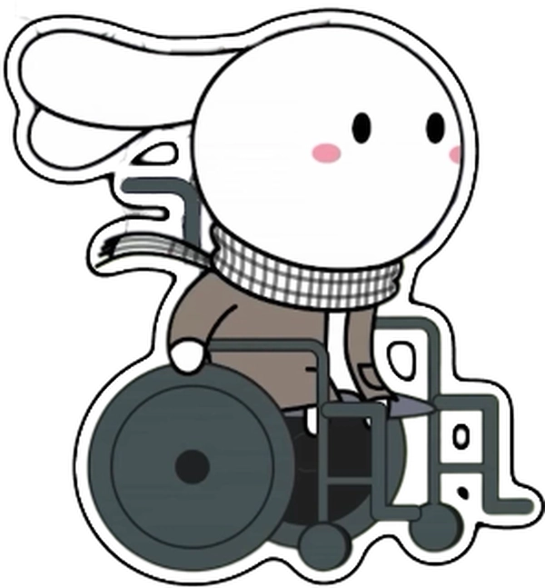 Sticker thỏ 7 màu dùng chat nhóm