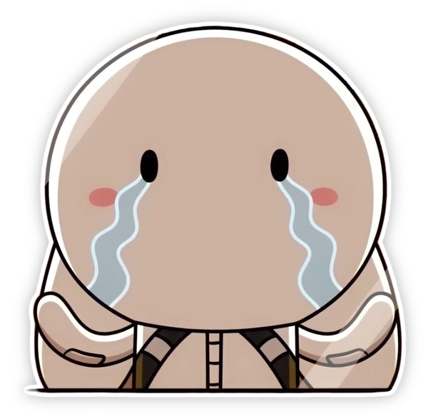 Sticker thỏ bảy màu thể hiện cảm xúc