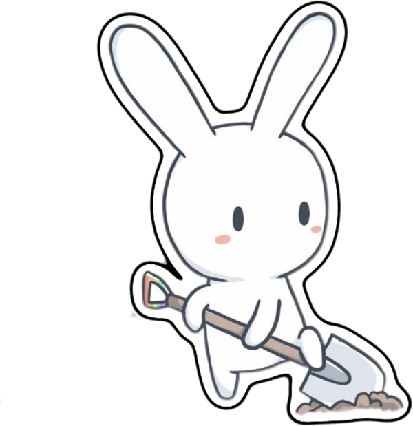 Thỏ bảy màu sticker cho hội bạn thân