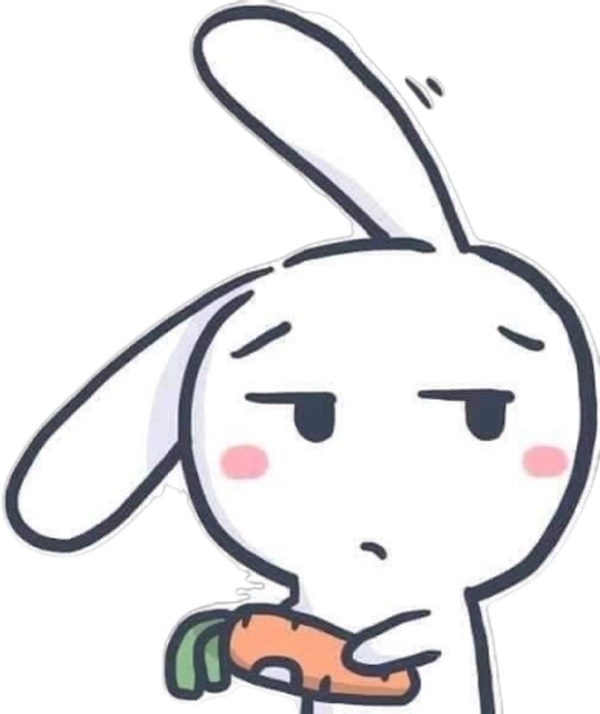 Thỏ bảy màu sticker phong cách cà khịa