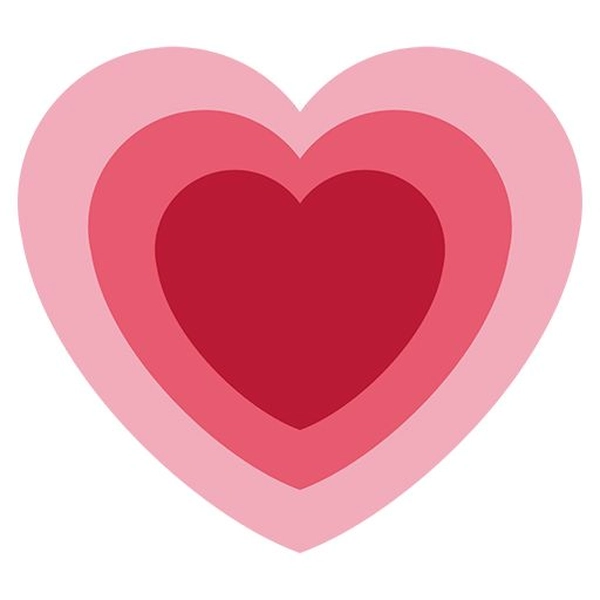 Hình sticker trái tim dễ tải
