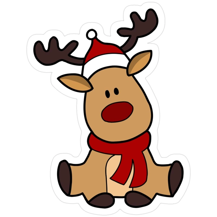 Sticker Giáng Sinh cute mini