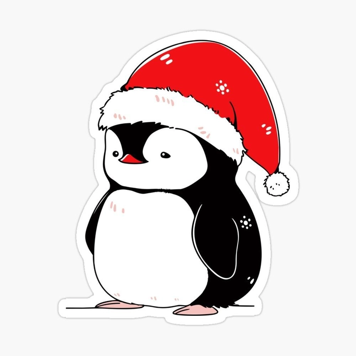 Sticker cây thông Noel dễ thương