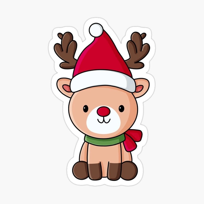 Sticker cây thông Noel xinh xắn