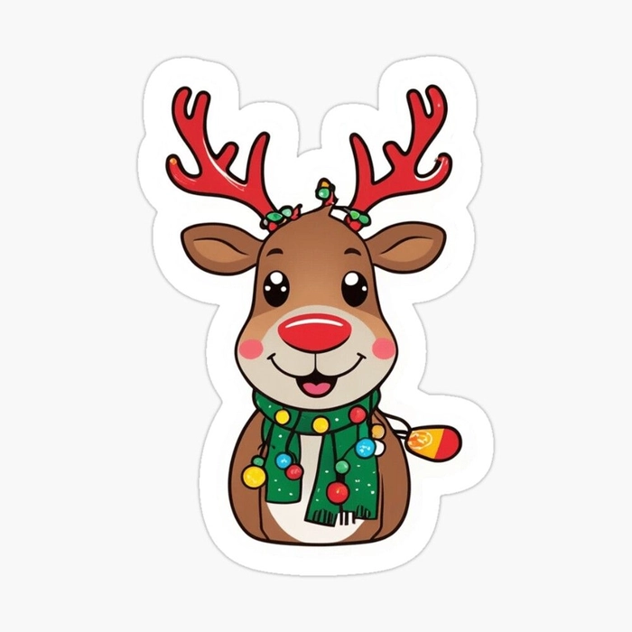 Sticker chúc mừng Giáng Sinh đẹp