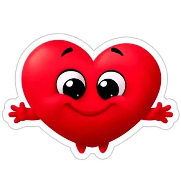 Sticker trái tim cute đáng yêu