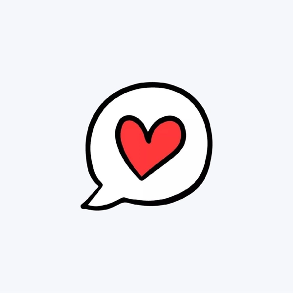 Sticker trái tim cute dễ thương