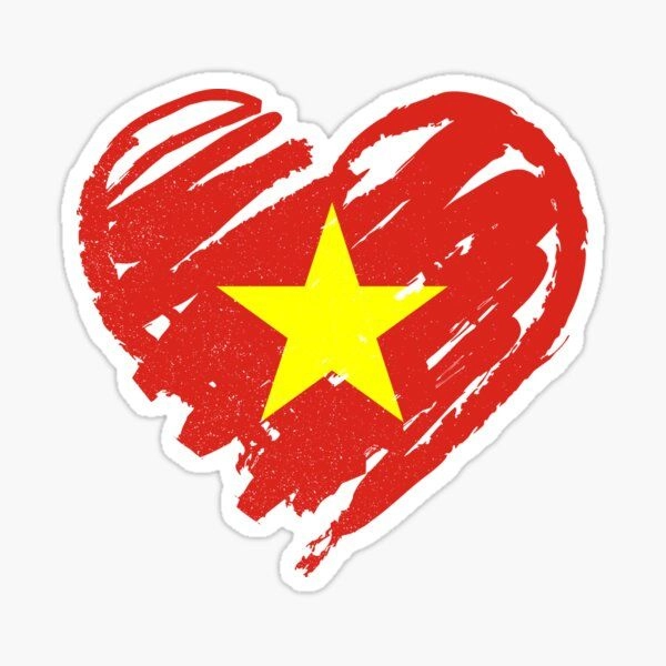 Sticker trái tim cute dùng chat