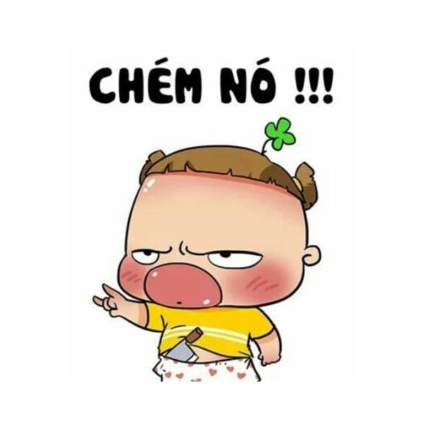 Ảnh sticker hài hước dùng trong tin nhắn