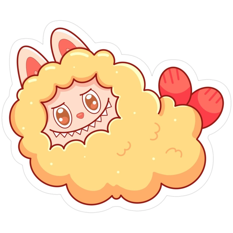 Hình Labubu sticker dễ tải