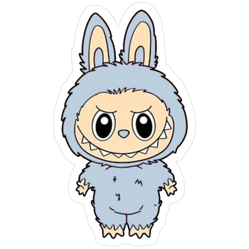 Hình Labubu sticker dùng Messenger