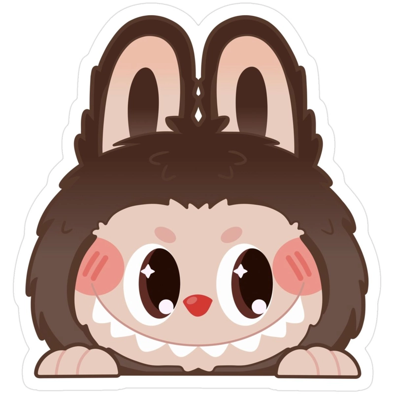 Hình Labubu sticker sinh động xinh