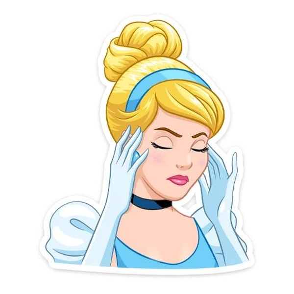 Hình dán sticker công chúa dùng trong tin nhắn