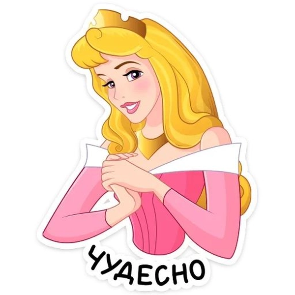 Hình dán sticker công chúa phổ biến trên mạng