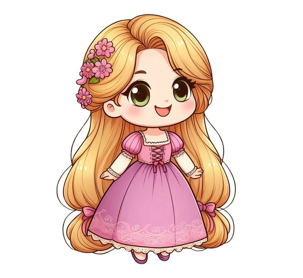 Hình dán sticker công chúa phù hợp nhiều nền tảng