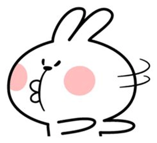 Hình sticker thỏ cute chất lượng cao