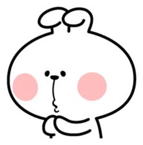 Hình sticker thỏ cute full bộ