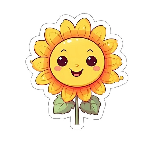 Nhãn dán sticker bông hoa mini