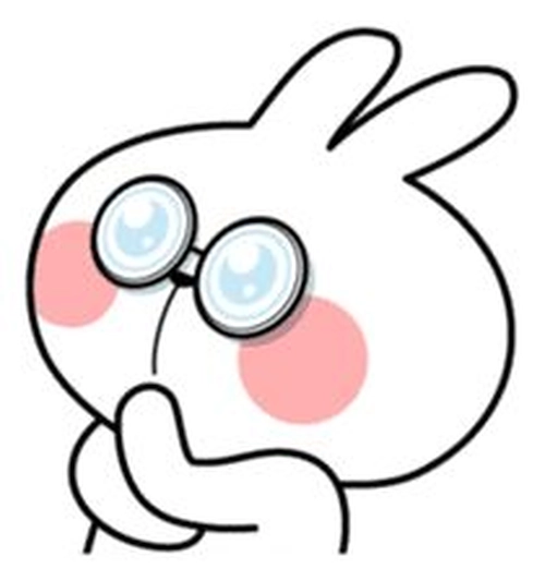 Nhãn dán thỏ béo cute vui nhộn