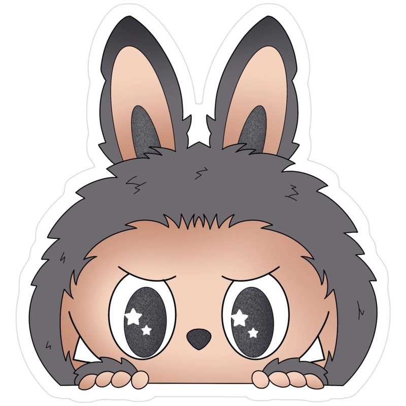 Sticker Labubu cá tính dễ thương