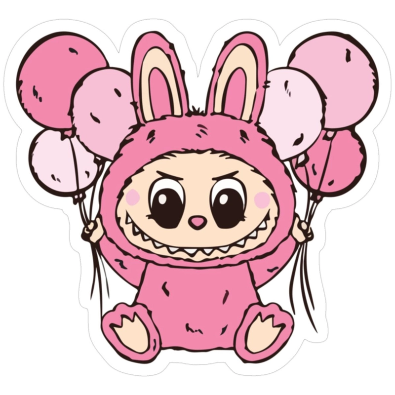 Sticker Labubu cute đáng yêu