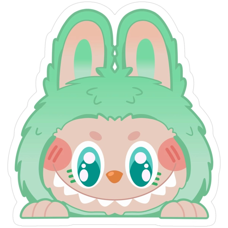 Sticker Labubu cute mini xinh
