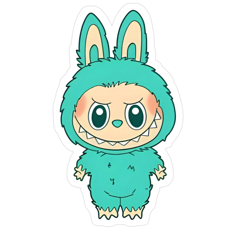 Sticker Labubu cute pastel