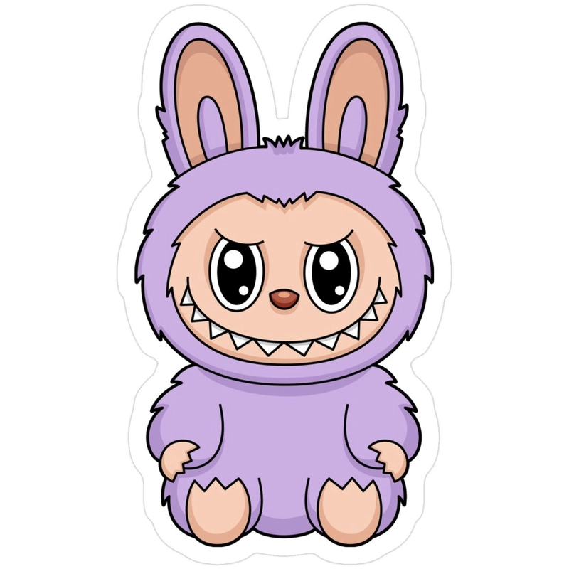 Sticker Labubu dùng mạng xã hội