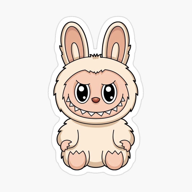 Sticker Labubu phong cách độc lạ