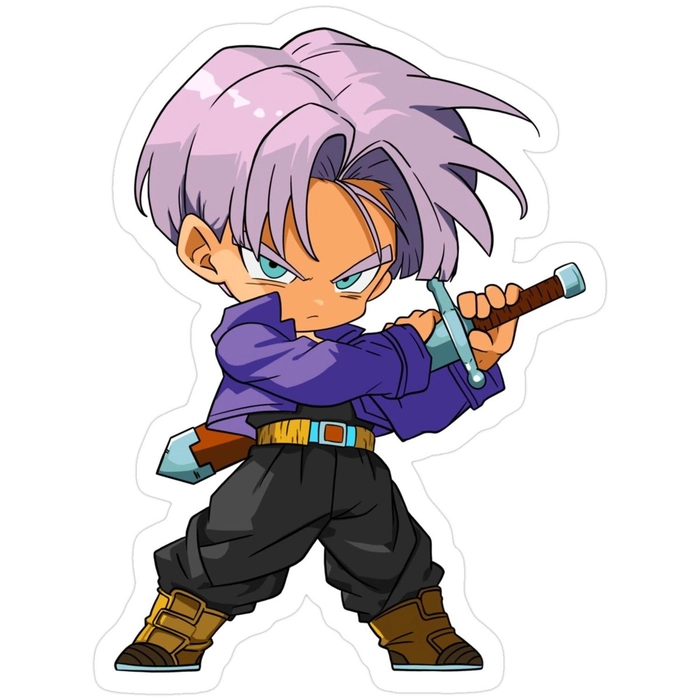 Sticker anime chibi mini xinh