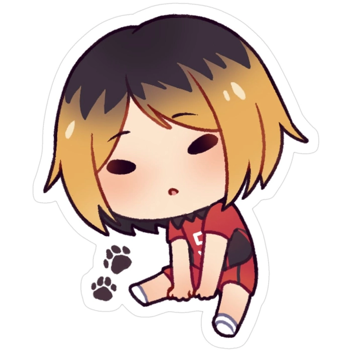 Sticker anime chibi vui nhộn