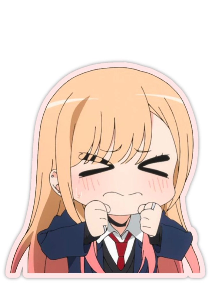 Sticker anime girl sinh động