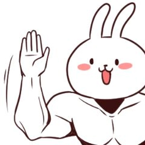 Sticker con thỏ cute đáng yêu