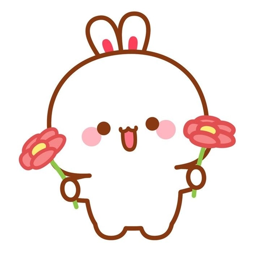 Sticker con thỏ cute dùng hằng ngày