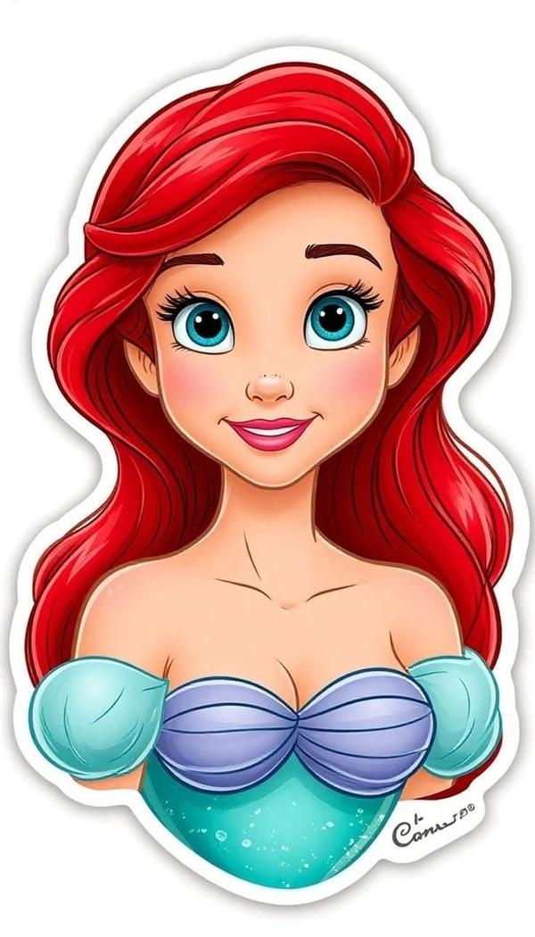 Sticker công chúa mang phong cách ngọt ngào