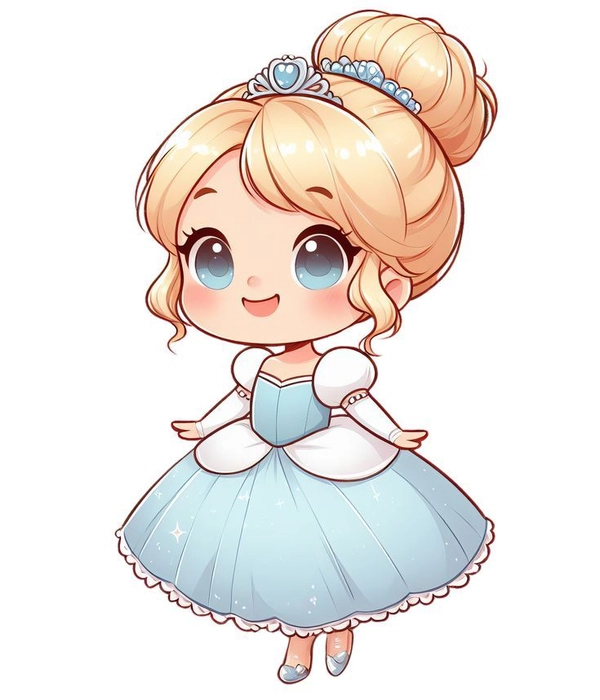 Sticker công chúa nhẹ nhàng và dễ thương