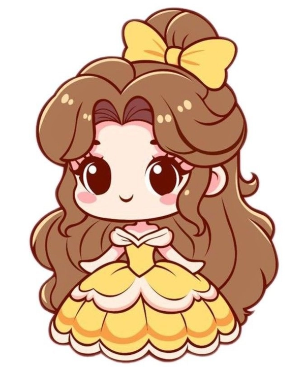 Sticker công chúa thay đồ sáng tạo và bắt mắt